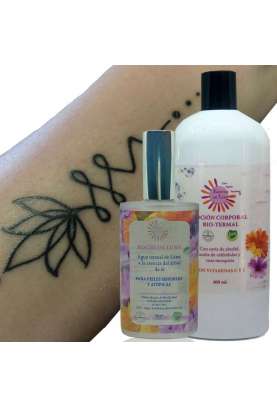 Cura y tratamiento para regenerar y curar la piel del tatuaje